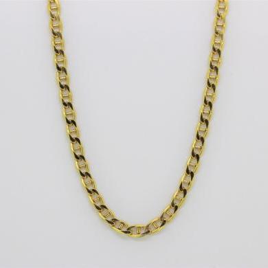 The Yellow Gold Diamond Cut Anchor Chain