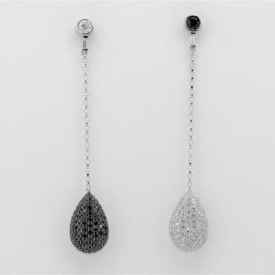 The Contrast Diamond Drop Earrings