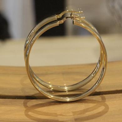 The Large Hoop Earrings - Yellow Gold