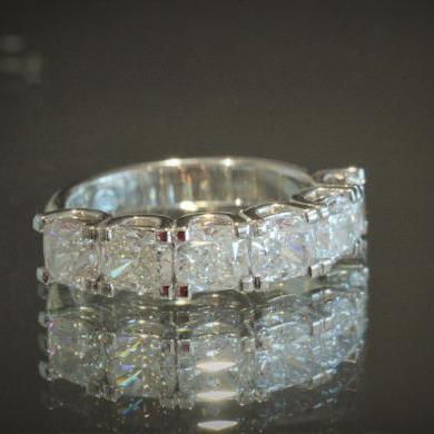 The Cushion Diamond Band