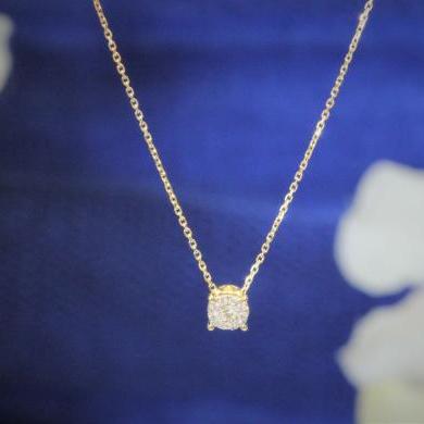 The Petite Diamond Pendant - Small