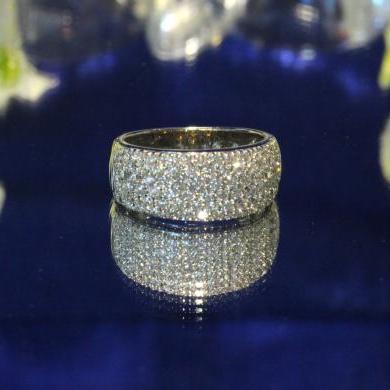 The Multi Pave Set Diamond Dress Ring